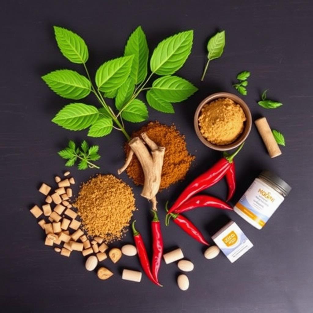 Natural ingredients including tongkat ali, maca, chili and zinc